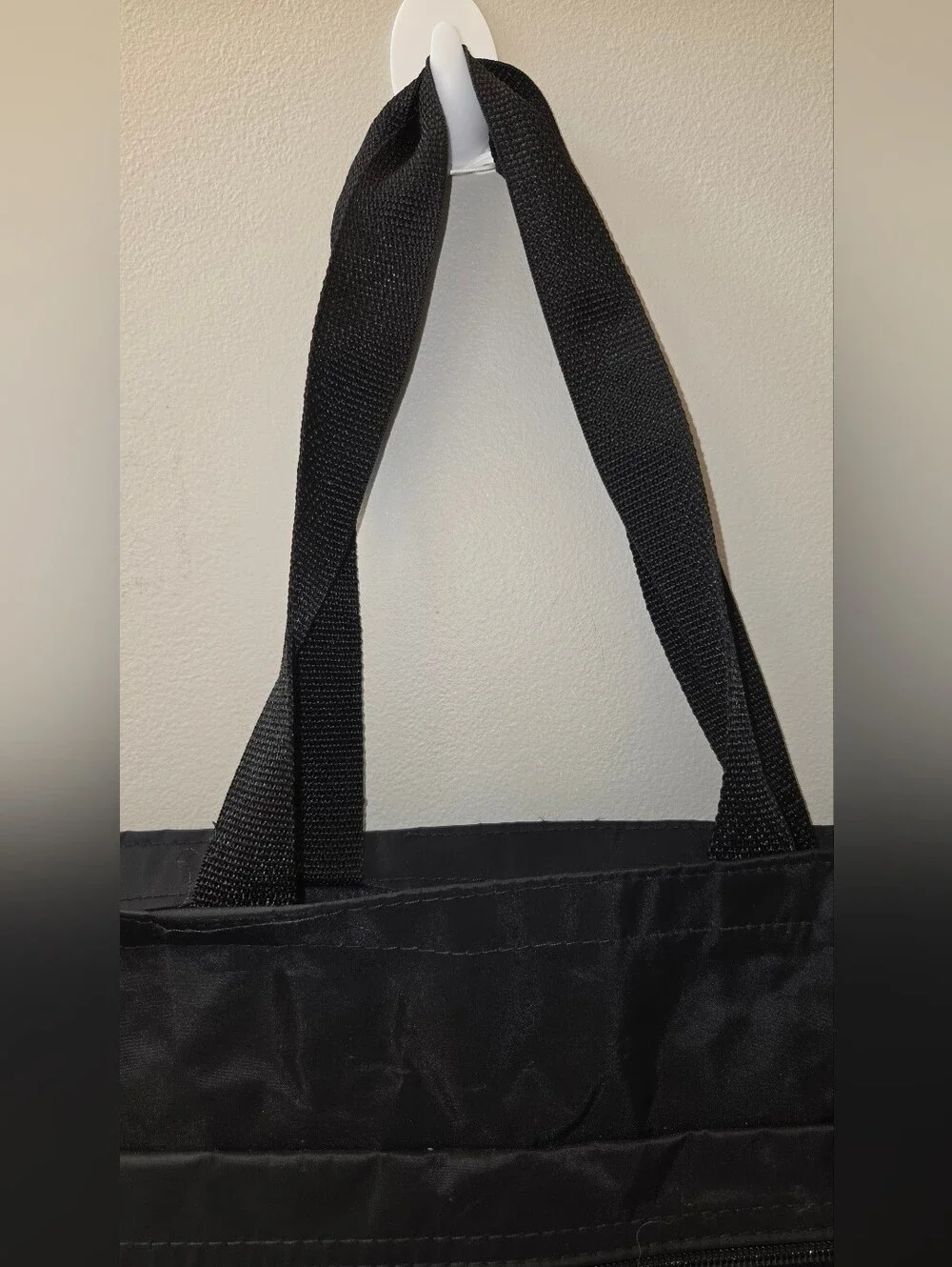 Vintage 2003 Harley-Davidson University Tote Bag Black Gold Winged Logo Nylon